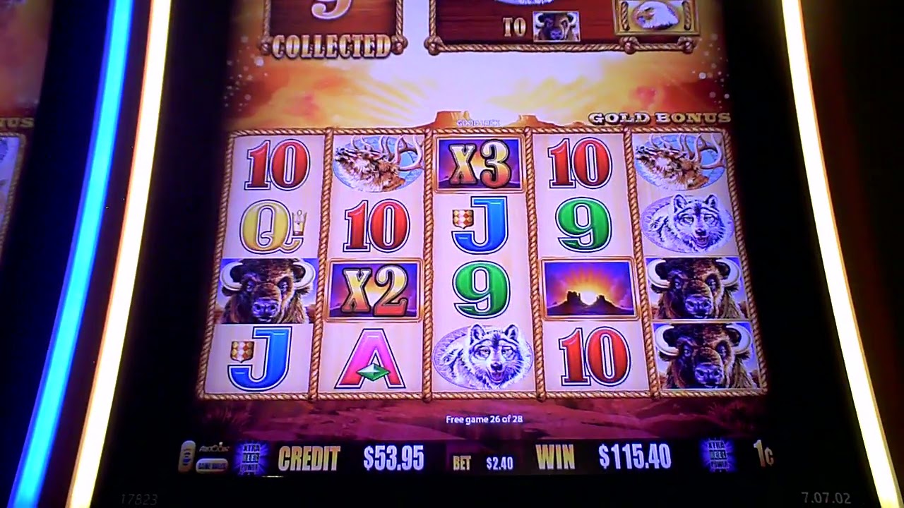 Buffalo Gold Slot Machine GREAT WIN Bonus