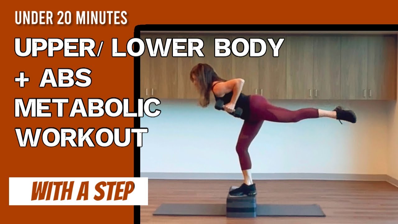 Upper & Lower Body Multi-Muscle Complex Workout with STEP 🔥|  + ABS | No Repeats | 1 DB | So Fun!😅
