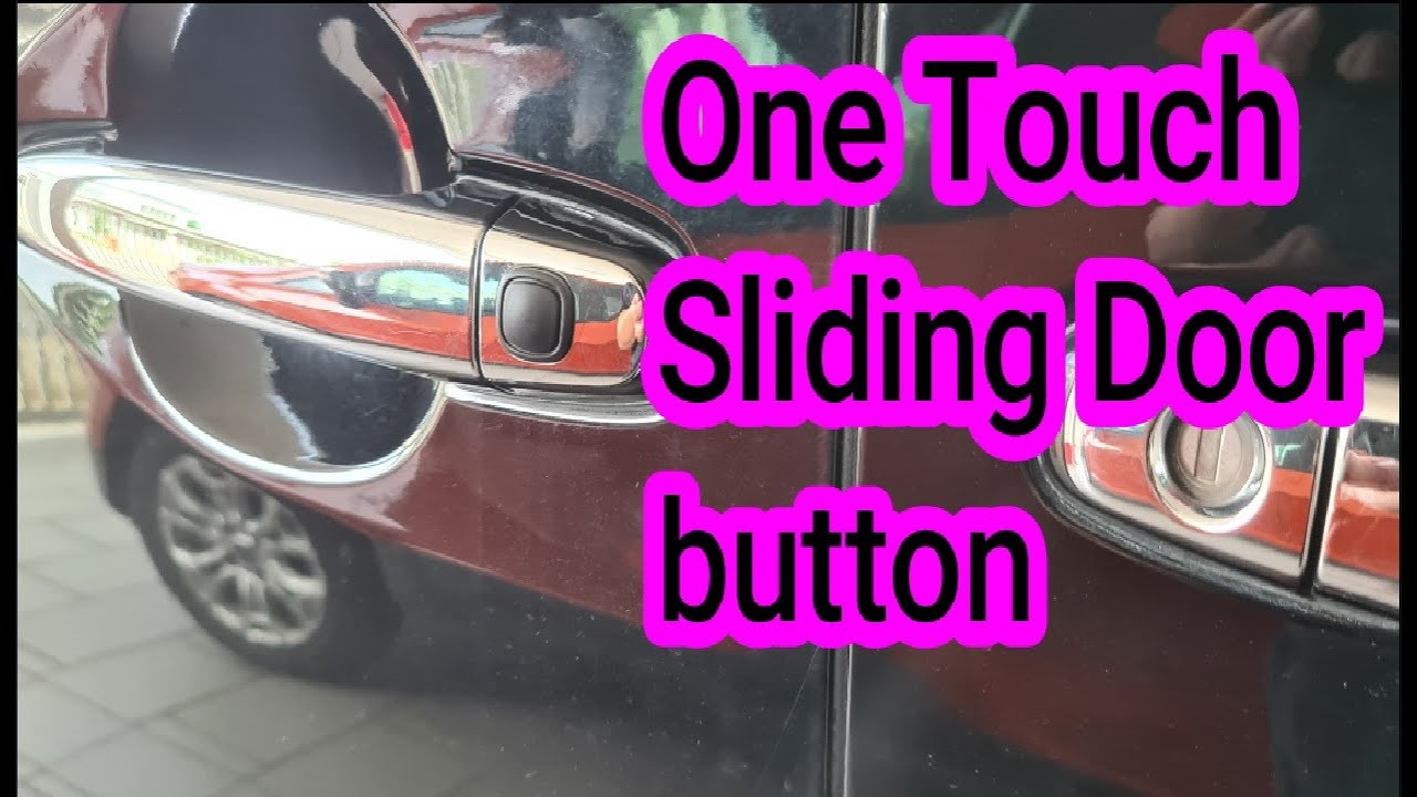 Alphard / Vellfire - Installing one touch button for the sliding door.