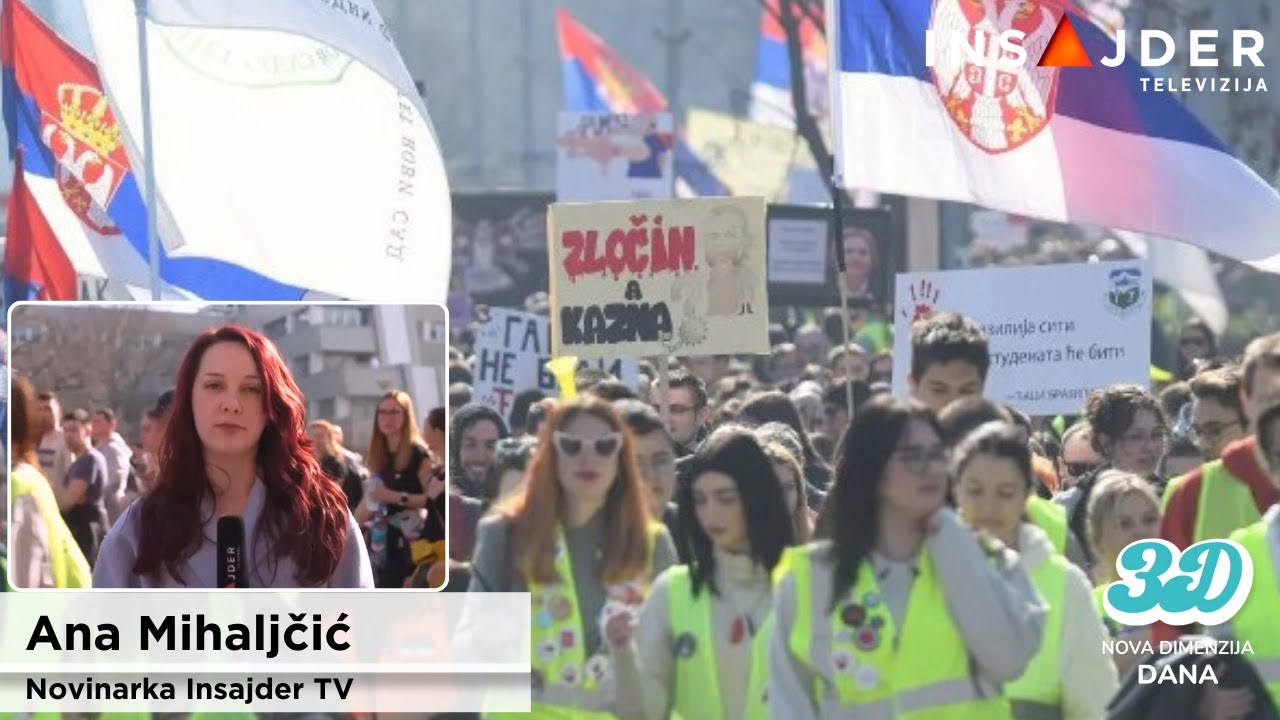 Učesnici protesta u Novom Sadu šetajući obilazili javna preduzeća