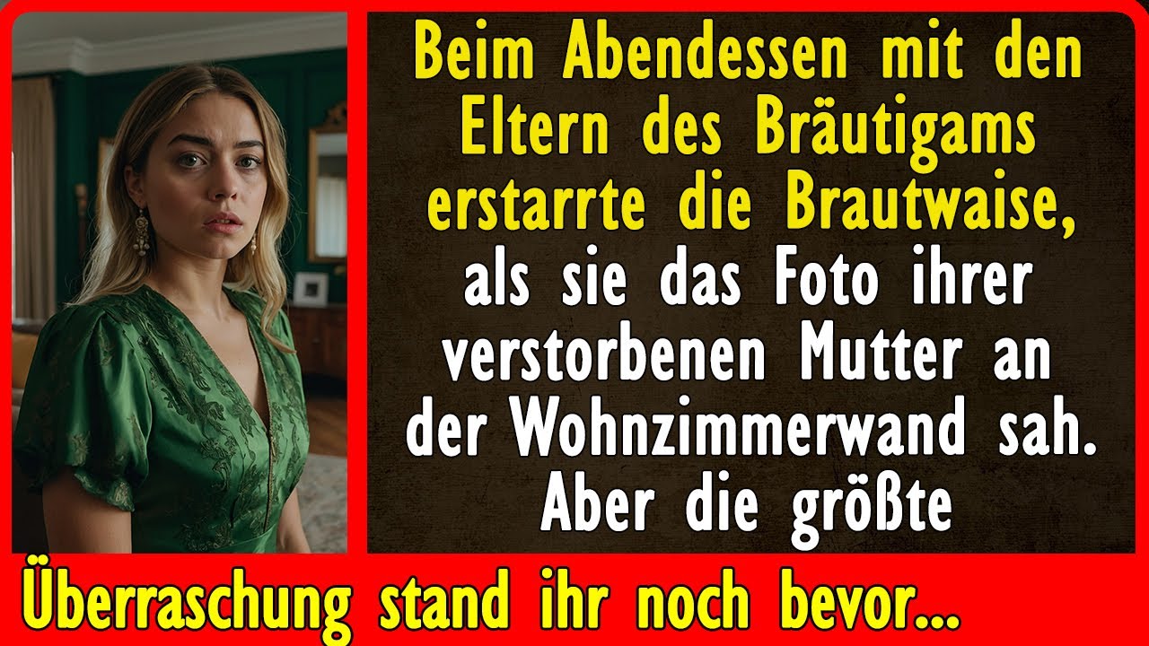 Beim Abendessen mit den Eltern des Bräutigams erstarrte die Brautwaise, als sie das Foto ihrer...