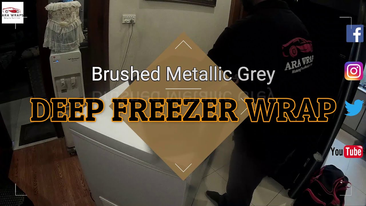 Deep Freezer Revamp - Brushed Metallic Grey Wrap!!!