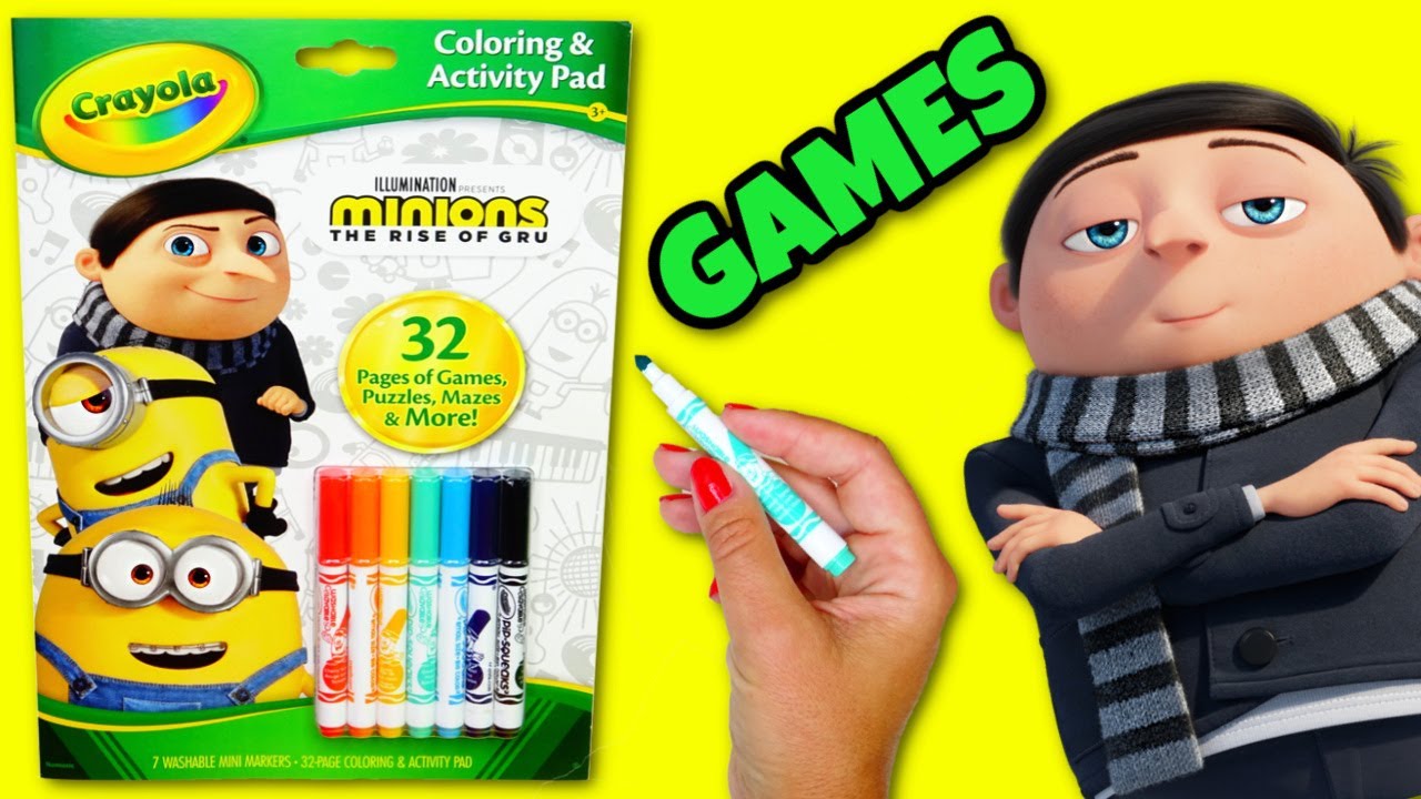 Minions the Rise of Gru Activity Book with Games