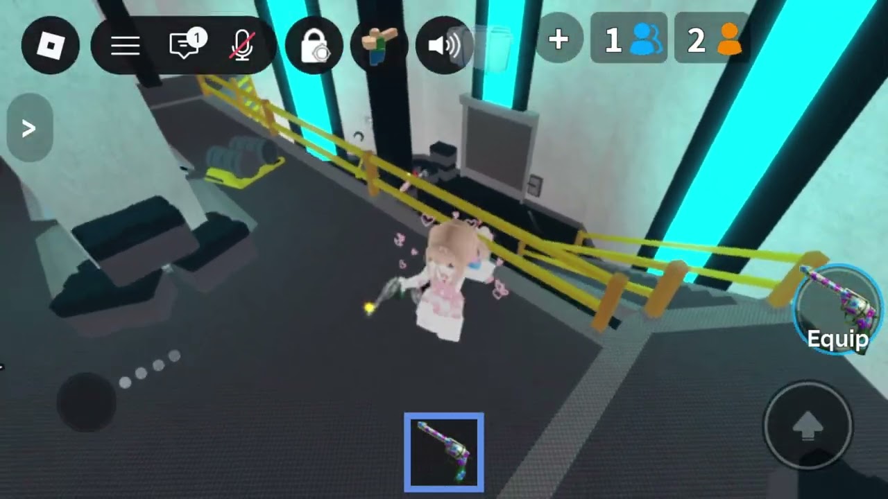 Mm2 1v1ing my sister 