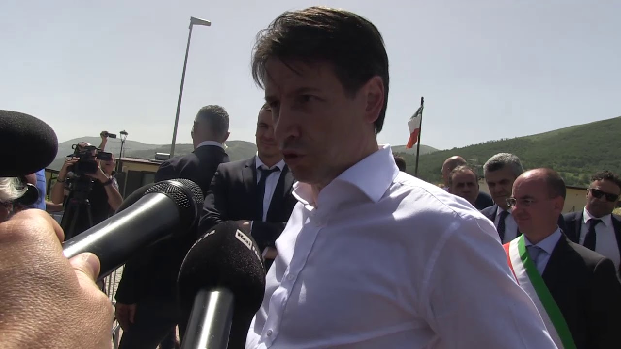 Punto stampa del Presidente Conte ad Accumoli (11/06/2018)