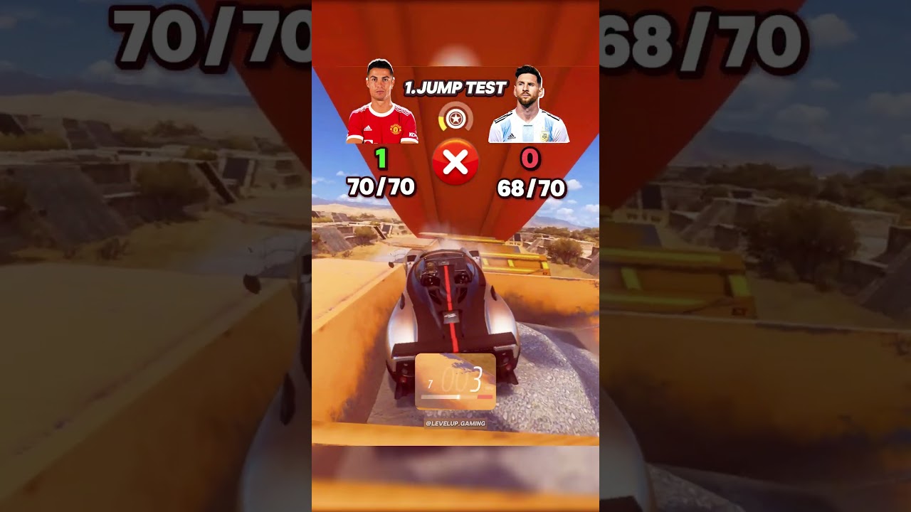 Ronaldo VS Messi Extreme Car Test in Forza Horizon 5!🔥