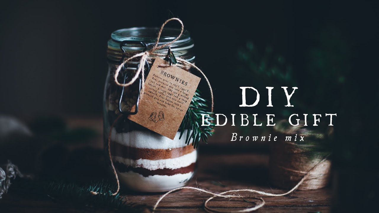 Christmas DIY Edible gift - Brownie mix