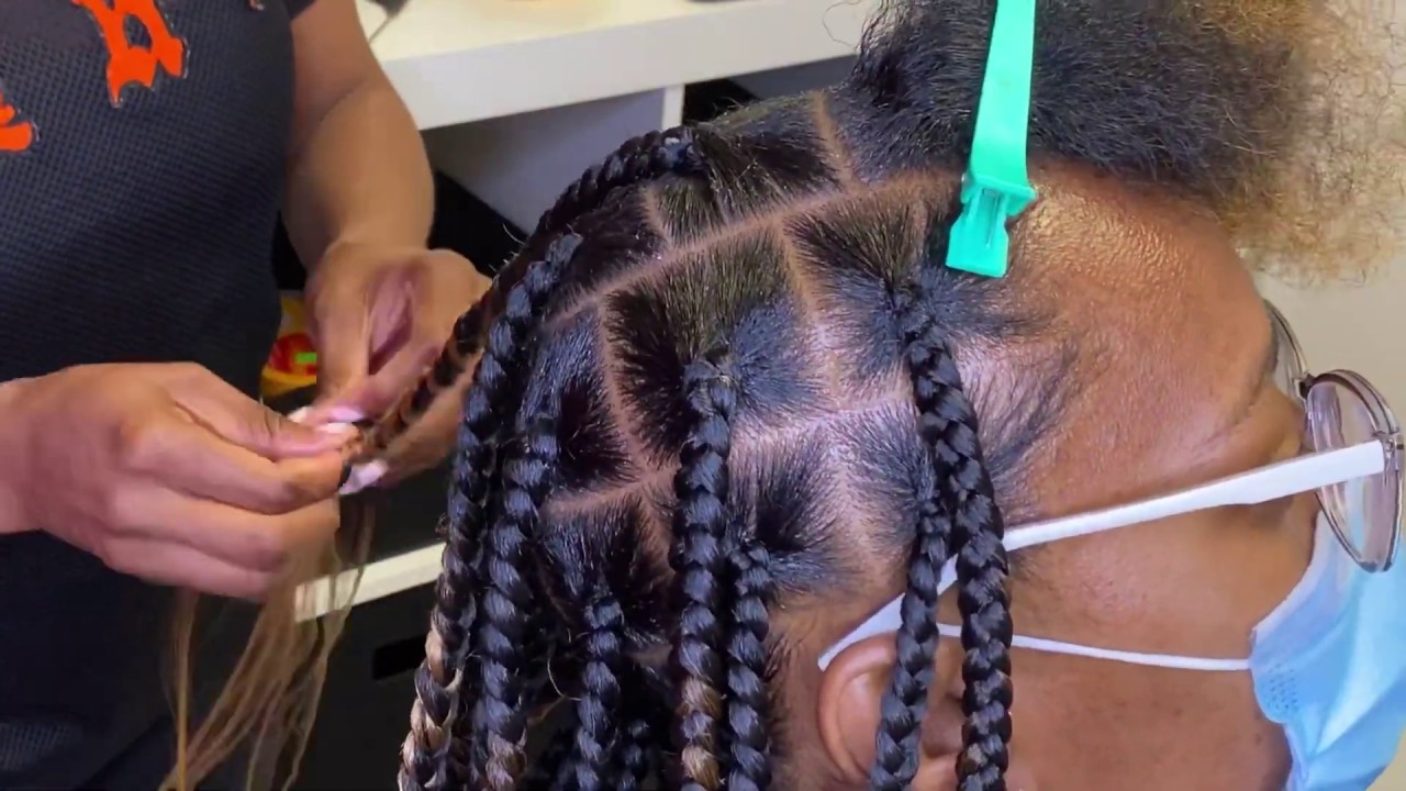 Does Pre-parting really work?| Knotless Braids