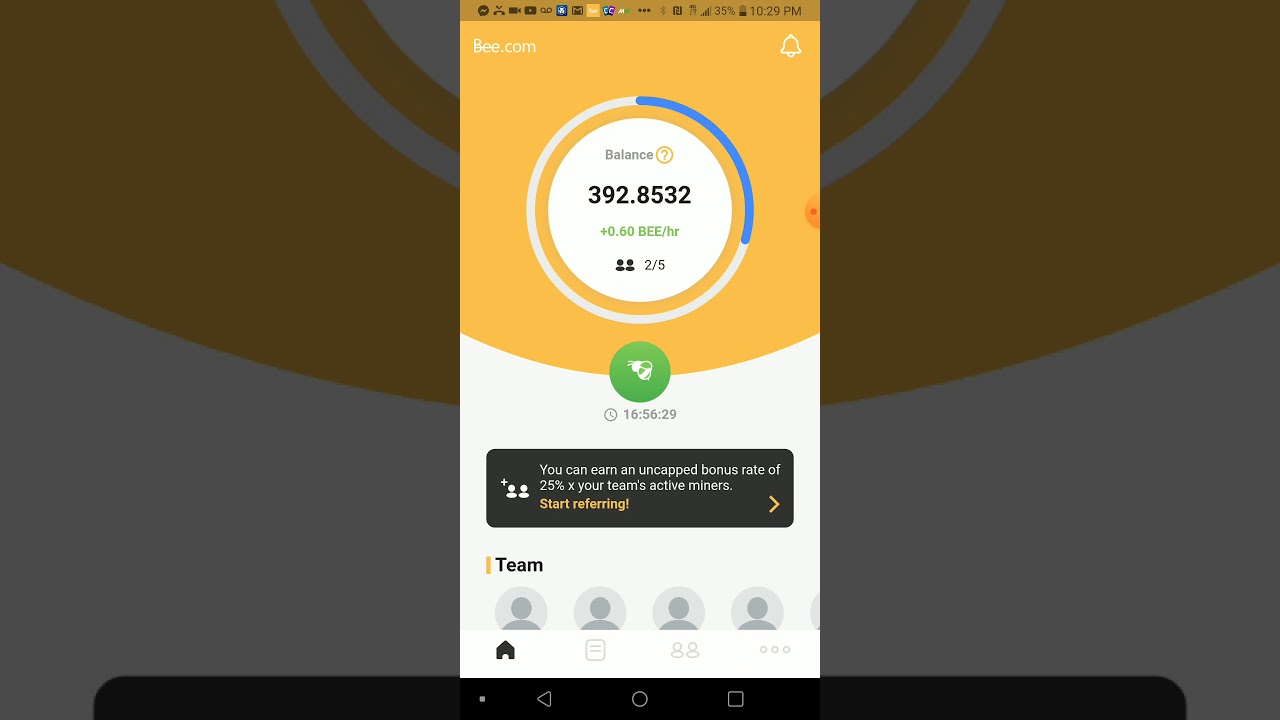 Bee Network! Mobile mining app! (Hustle #3!)