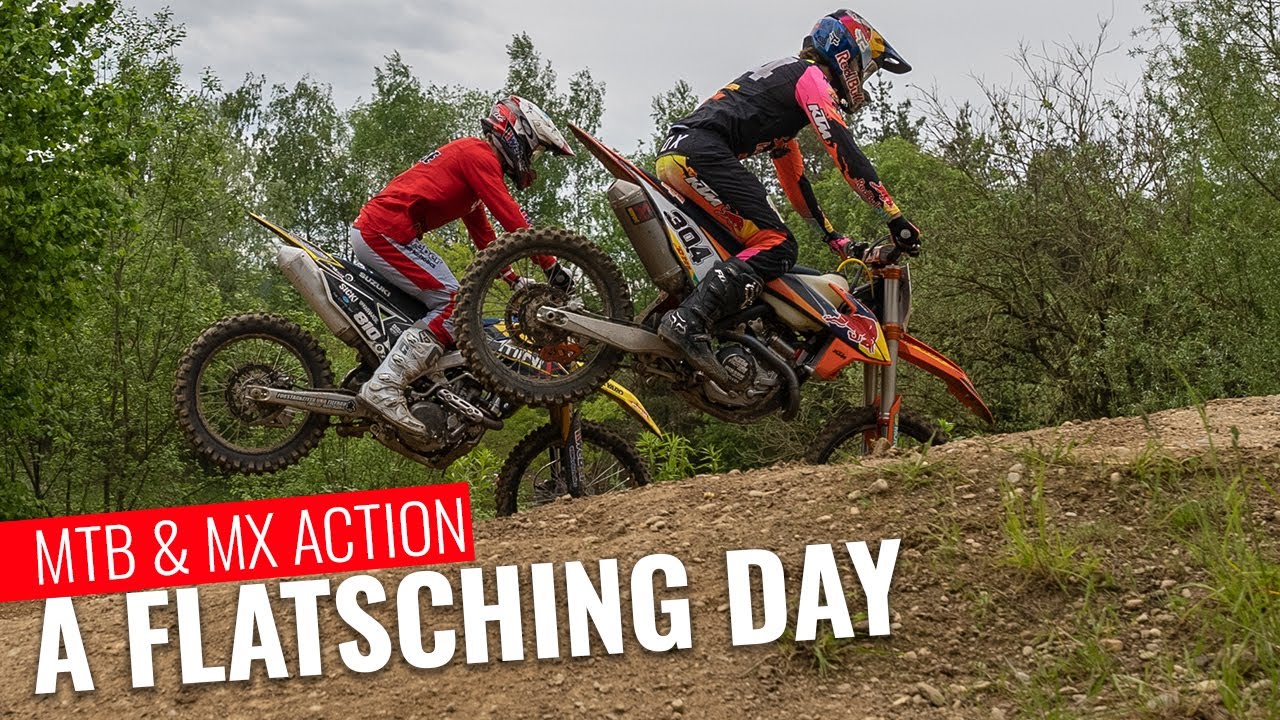 A FLATSCHING DAY: Motocross und Mountainbike-Action mit Manuel Lettenbichler und Kai Haase