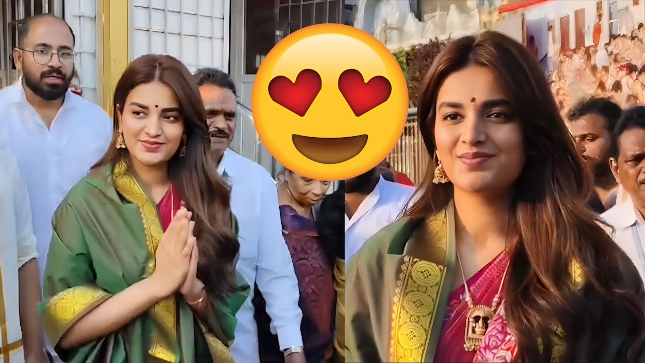 తిరుమలలో నిధి అగర్వాల్.. | Heroine Nidhhi Agerwal VIsits Tirumala Temple @HITTVOFFICIAL