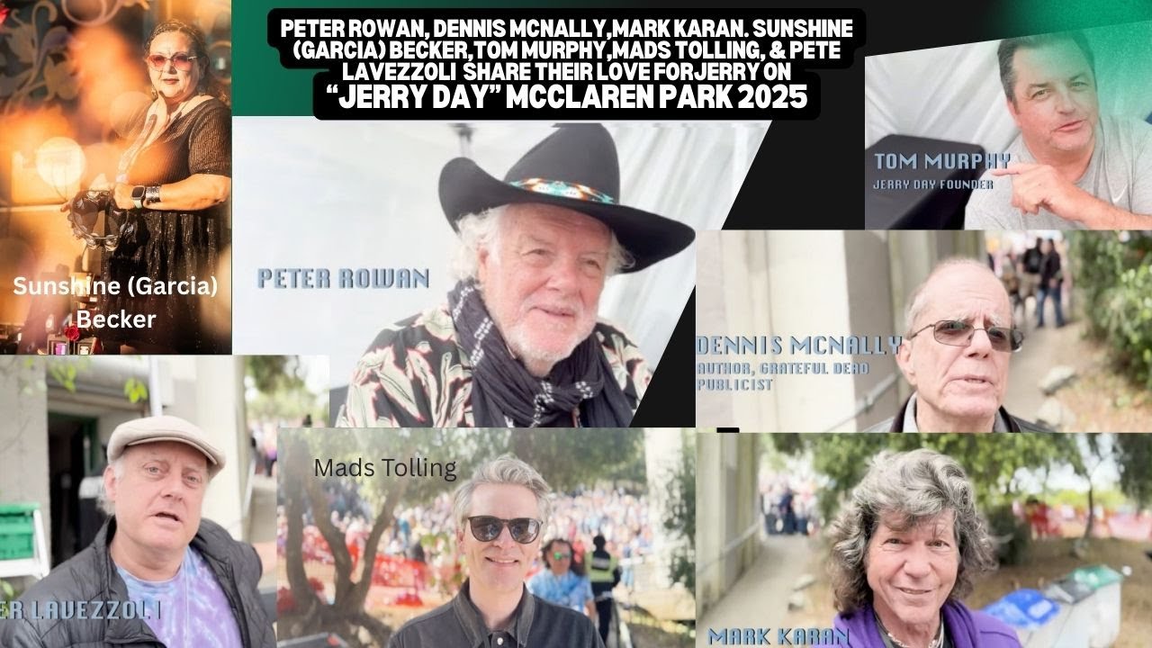 “Jerry lives on 🎶✨ Hear Peter Rowan, Dennis McNally, Mark Karan & more share their love for him