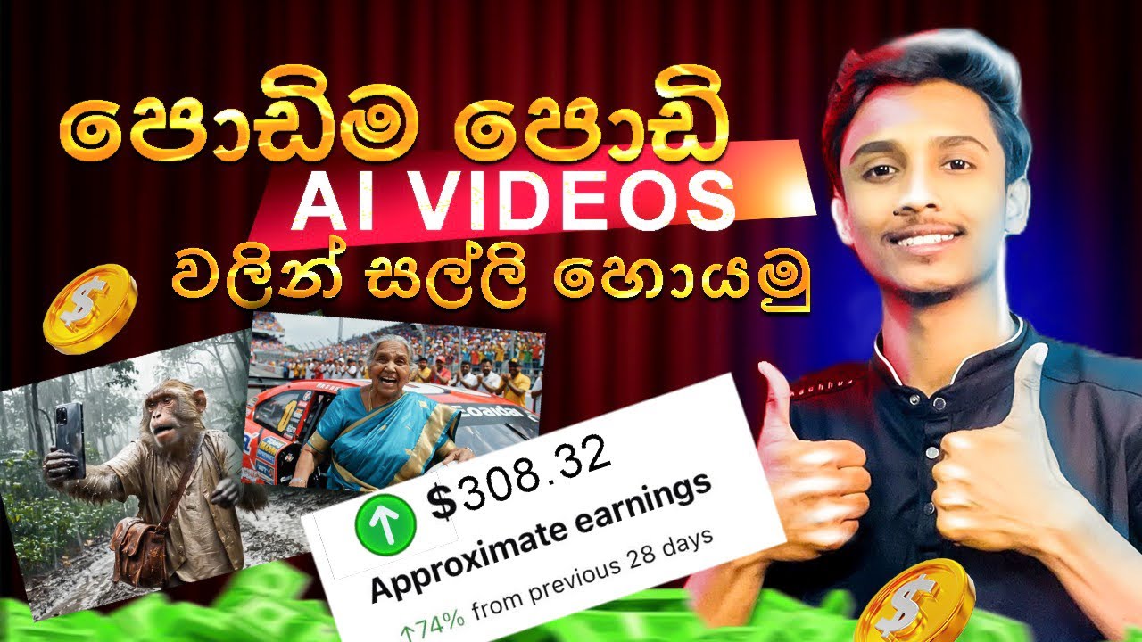 Ai Videos වලින් ලක්ෂ ගණන් හොයන විදිහ. How to Generate Sinhala Voice Ai Video | Sin