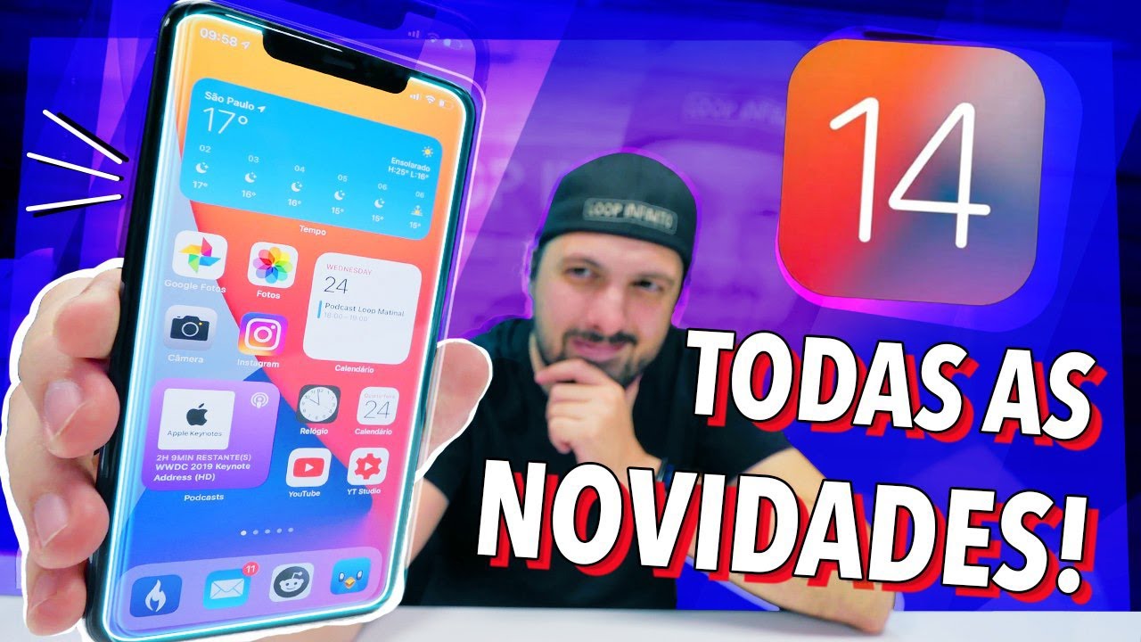 TUDO SOBRE O NOVO IOS 14! (E TAMBÉM O QUE NÃO TE DISSERAM!) - HANDS ON BETA 1