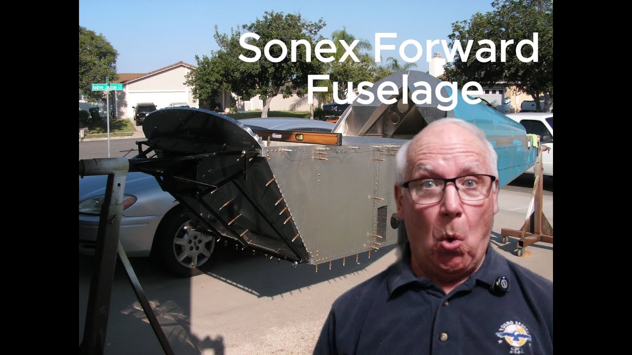Sonex aircraft forward fuselage assembly & WING TRIAL FIT!!!