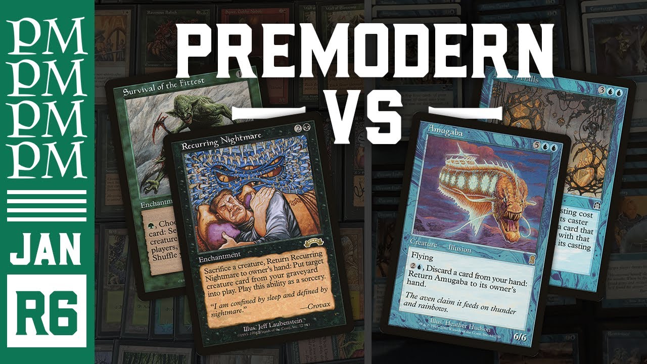 5c Recurring Survival vs Amugaba Turns - Premodern MTG Tournament -  Round 6 (Semifinals)