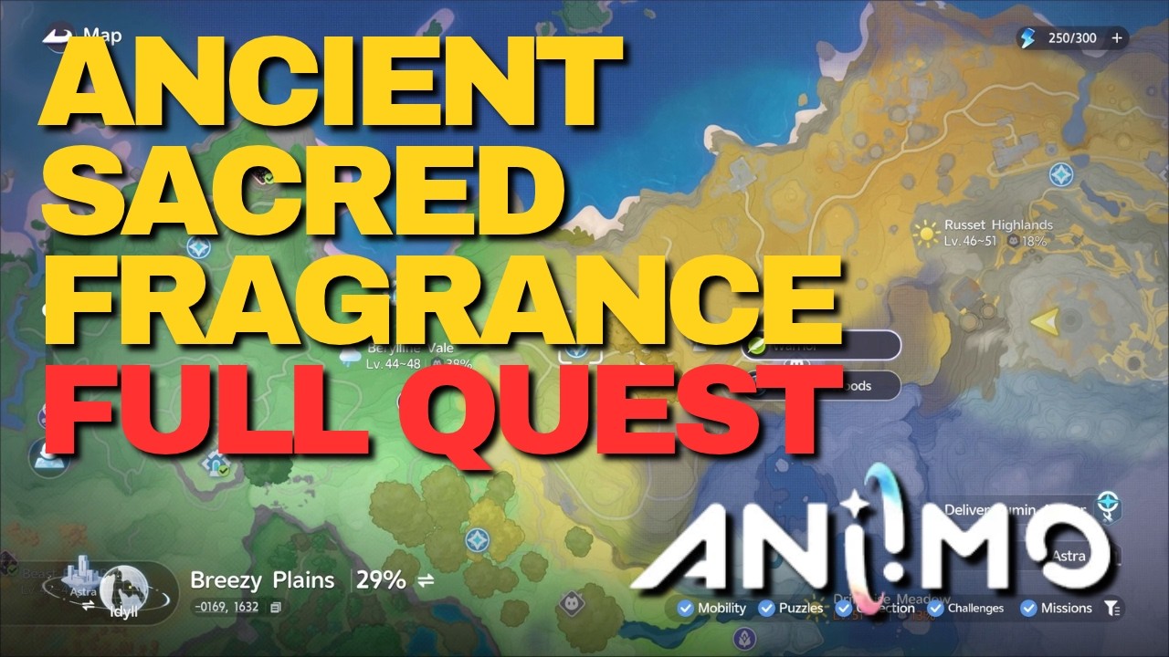 Ancient Sacred Fragrance Quest in Aniimo (FULL QUEST)