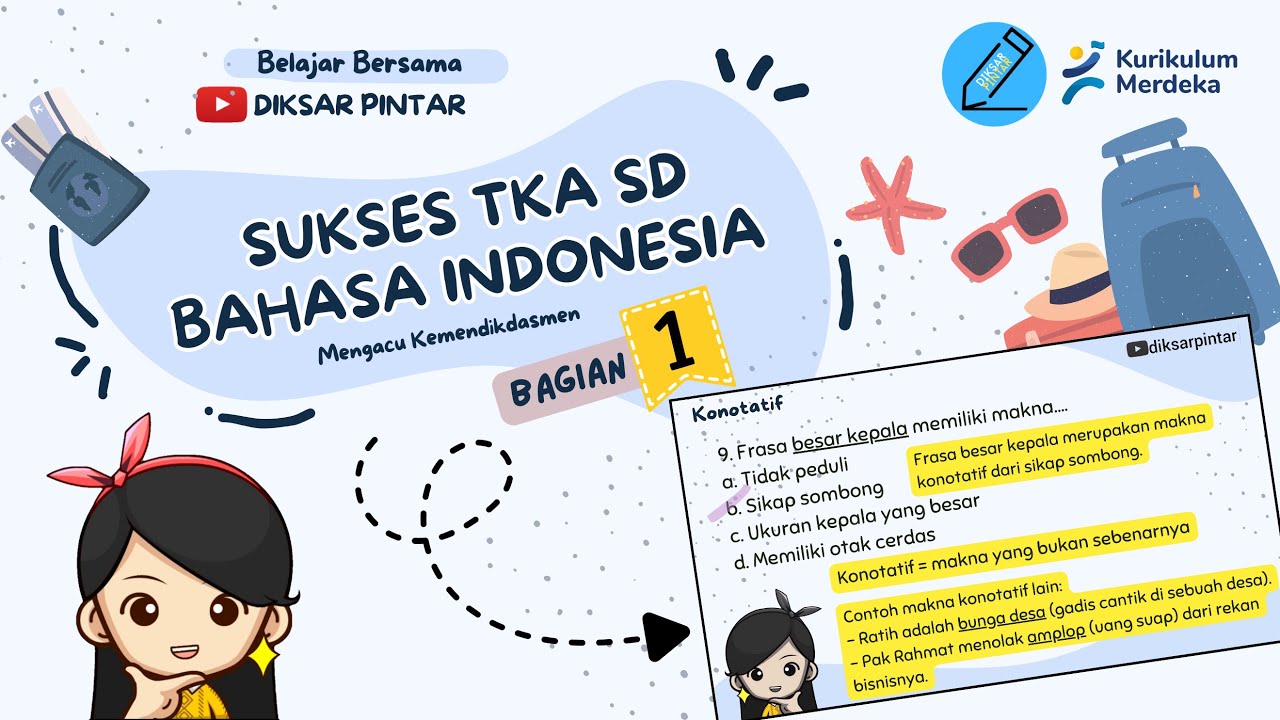 SUKSES TKA SD - LATIHAN SOAL TKA SD BAHASA INDONESIA BAGIAN 1