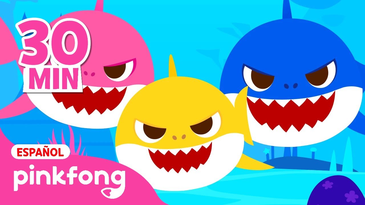 Tiburón Bebé | Baby Shark | Bebé T-Rex, 3D Tiburón Bebé, CUBO Tiburón Bebé | Pinkfong en español