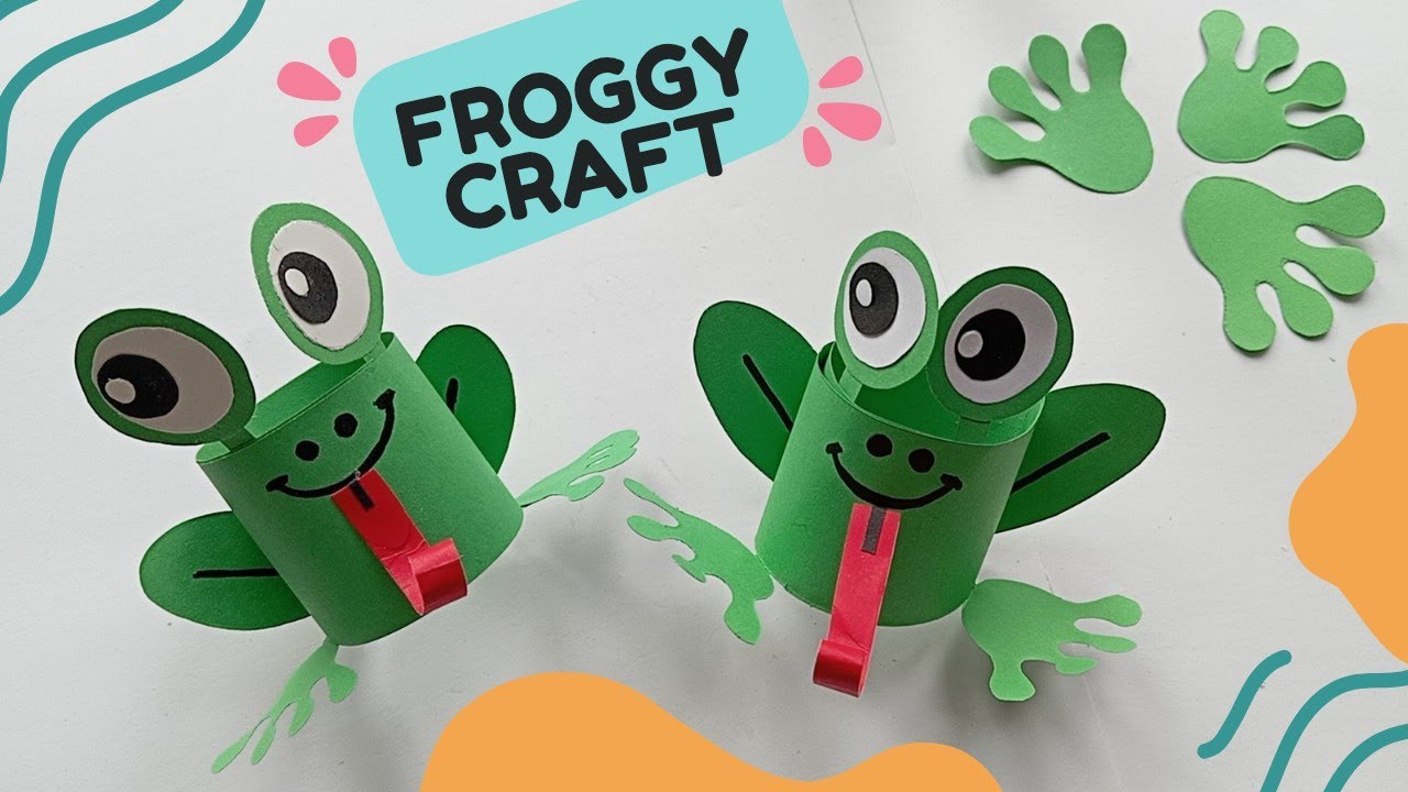 Cute and easy craft for everyone! 🐸💚 Super cute and easy for your kiddos too! Cute paper frog🐸 