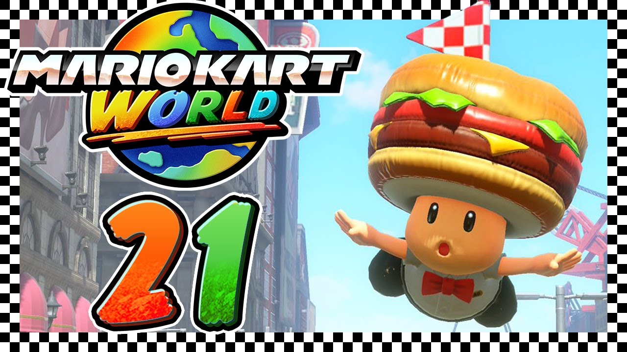 MARIO KART WORLD # 21 🏁 Kronen-Metropole Erkundung 2/2! P-Schalter, ?-Platten und Peach-Medaillen!