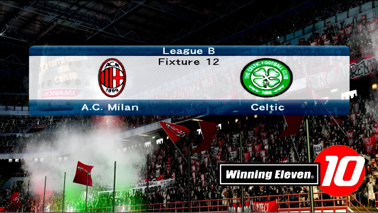 Winning Eleven 10 - Милан против Селтика | Мастер-лига 2, дивизион PS2 #16
