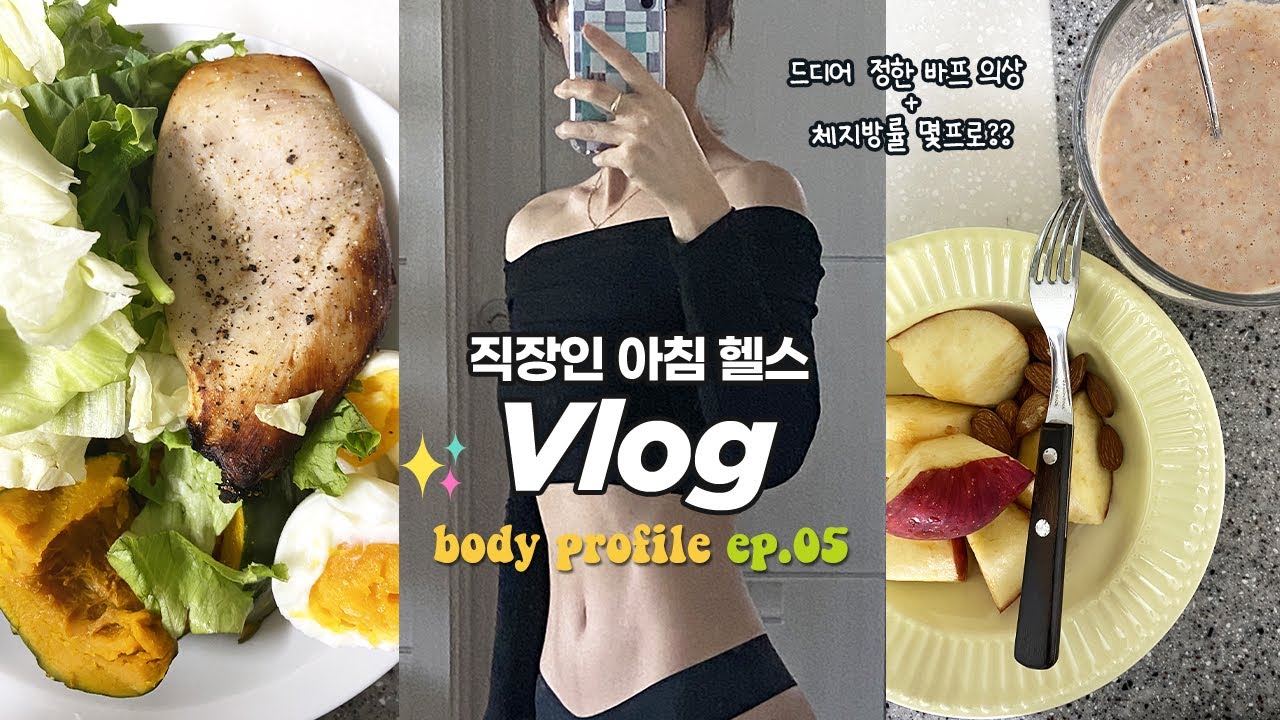 바디프로필 ep.05) 고민 끝에 결정한 바프 의상, 약 2주 남은 시점 인바디 결과지ㅣ직장인 아침 헬스 브이로그ㅣ혼자 준비하는 바디프로필ㅣ아침 운동 브이로그ㅣ 다이어터ㅣ식단