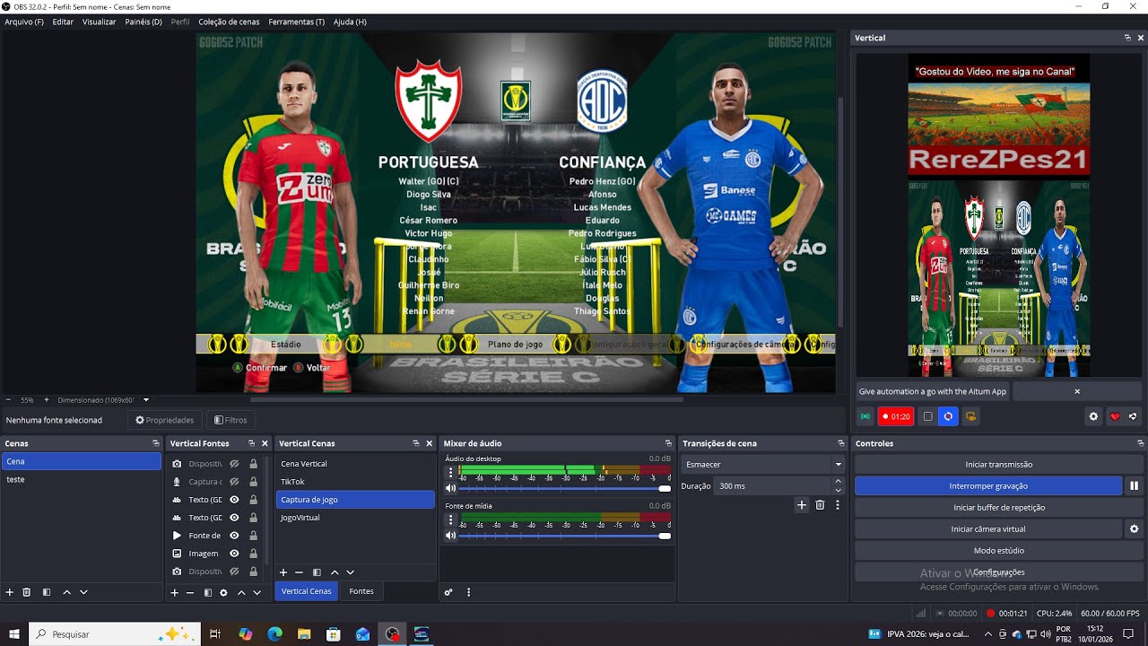 #65 ESTÁDIO DO CANINDÉ PORTUGUESA X CONFIANÇA SÉRIE C