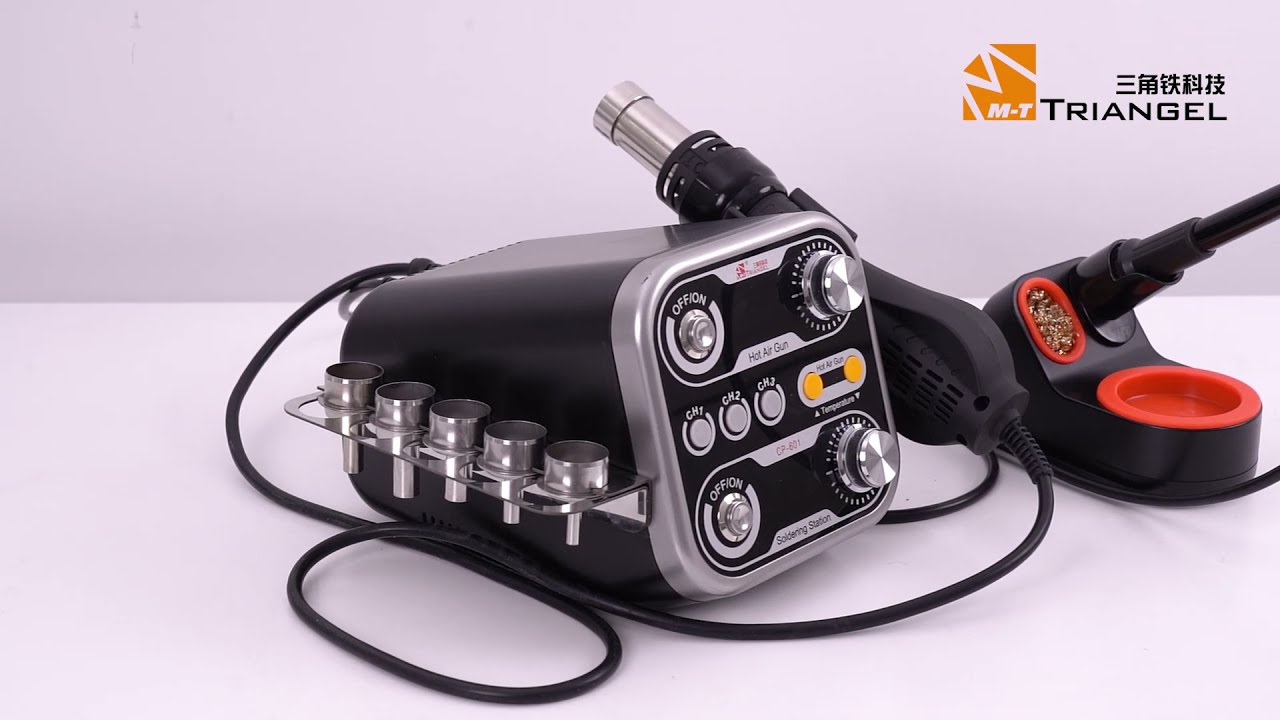 M-Triangel CP-601  Soldering Station with Soldering Iron Hot Air Gun