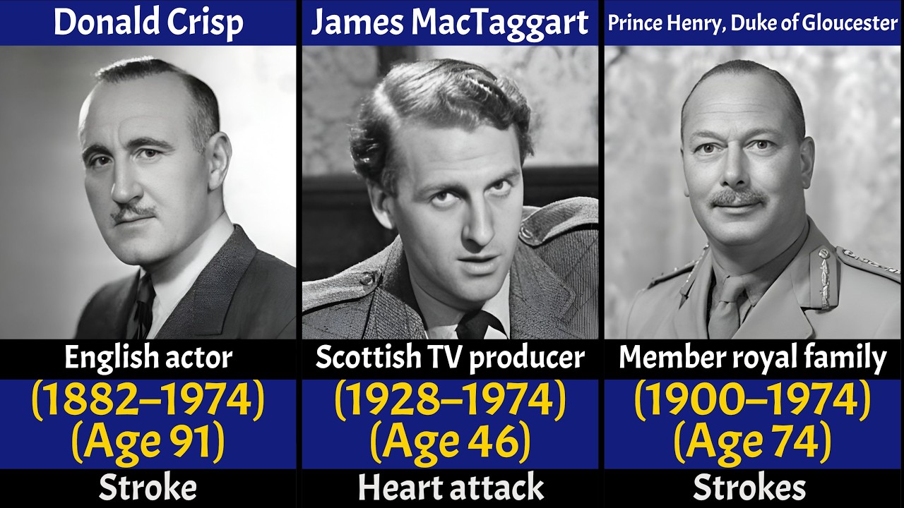 British Celebrities Who Died Between 1970&ndash;1980