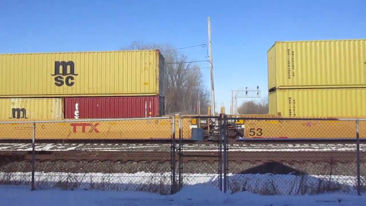 (1-15-2025) CSX westbound mixed freight train in Marion Ohio.