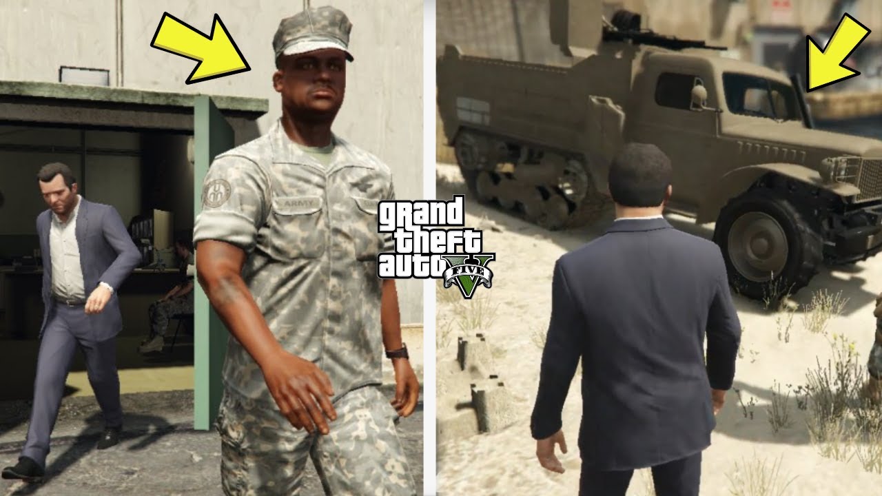 What Happens If You Follow This Marine in GTA 5? (Secret Army Vehicle Location)