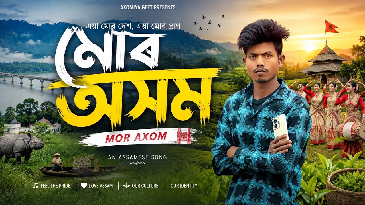 মোৰ অসম // Mor Axom Assamese song// UDAY B VLOGS 