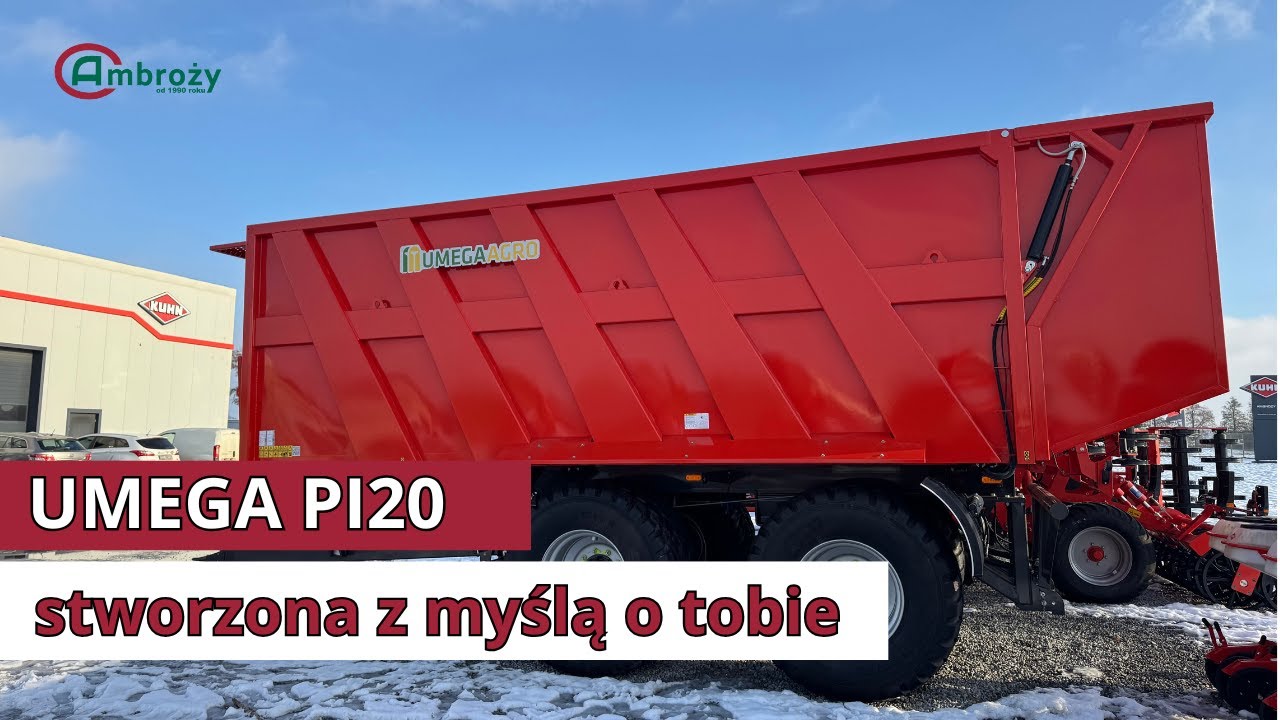 Przyczepa UMEGA PI20! Wszechstronna przyczepa gotowa na trudne warunki!