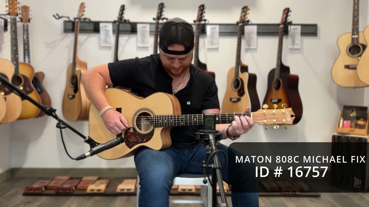 Maton Guitars EBG808C MICHAEL FIX SIG #16757