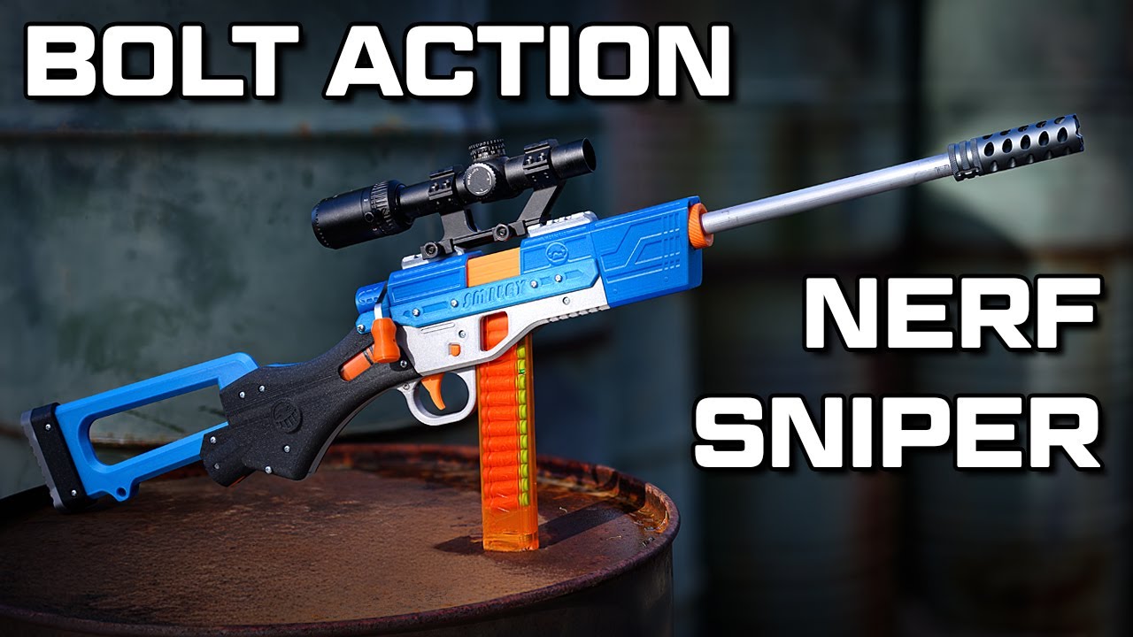 SMILEY: Compact Bolt-Action Nerf Sniper Rifle Tested!