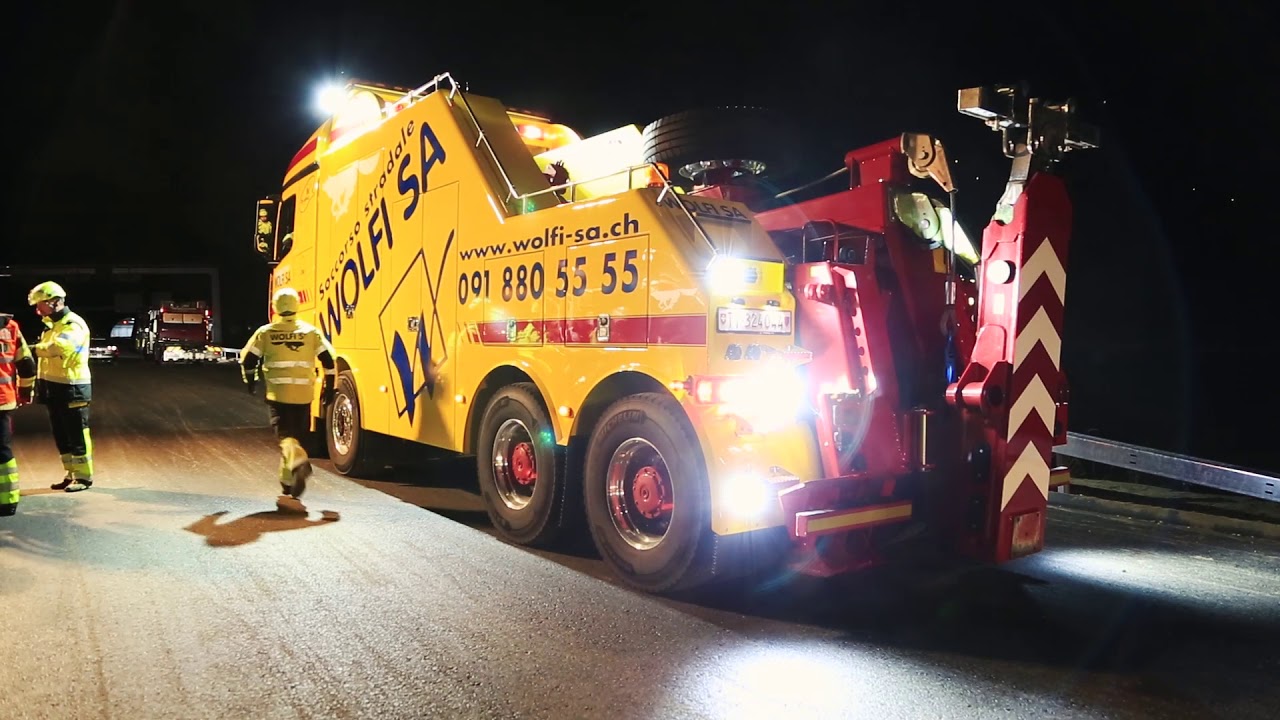 Soccorso stradale WOLFI SA - Esercitazione Airolo 2018