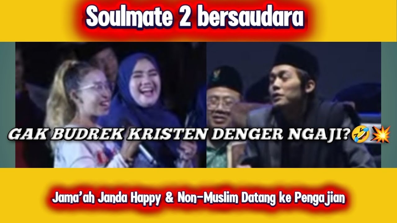 Duo soulmate yang Beda agama ,,kompak datang ke pengajian | Gus Iqdam 