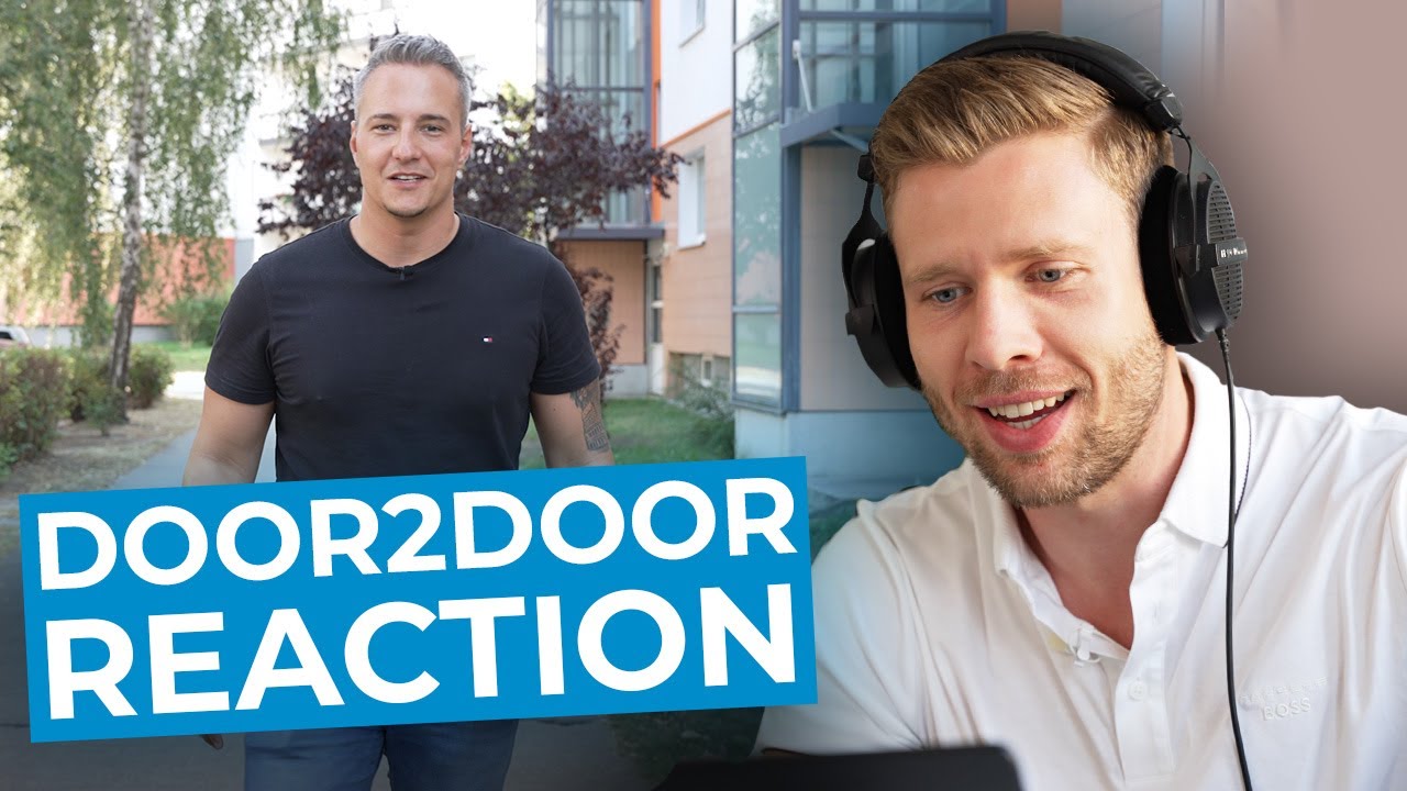 Hausierer Reaction: Fabian Durek analysiert Maurice Müller an der Haustür