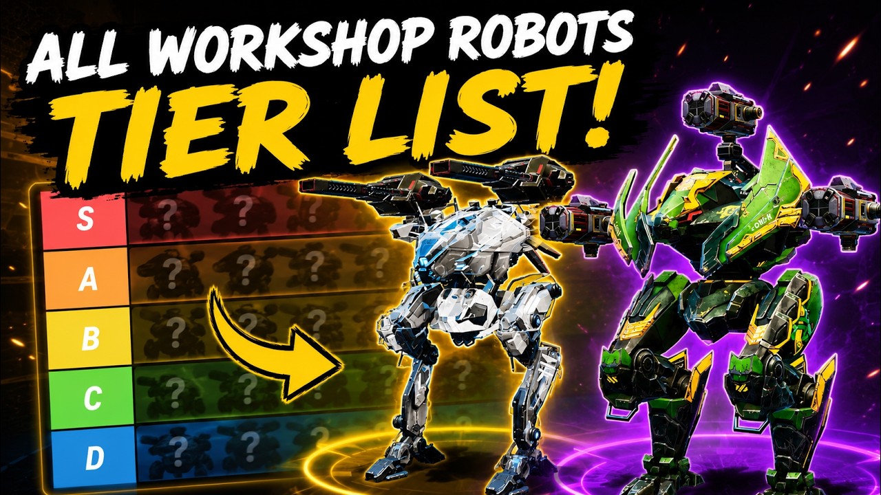 All Workshop Robots Tier List In War Robots!!! #warrobots #f2pgameplay #gaming