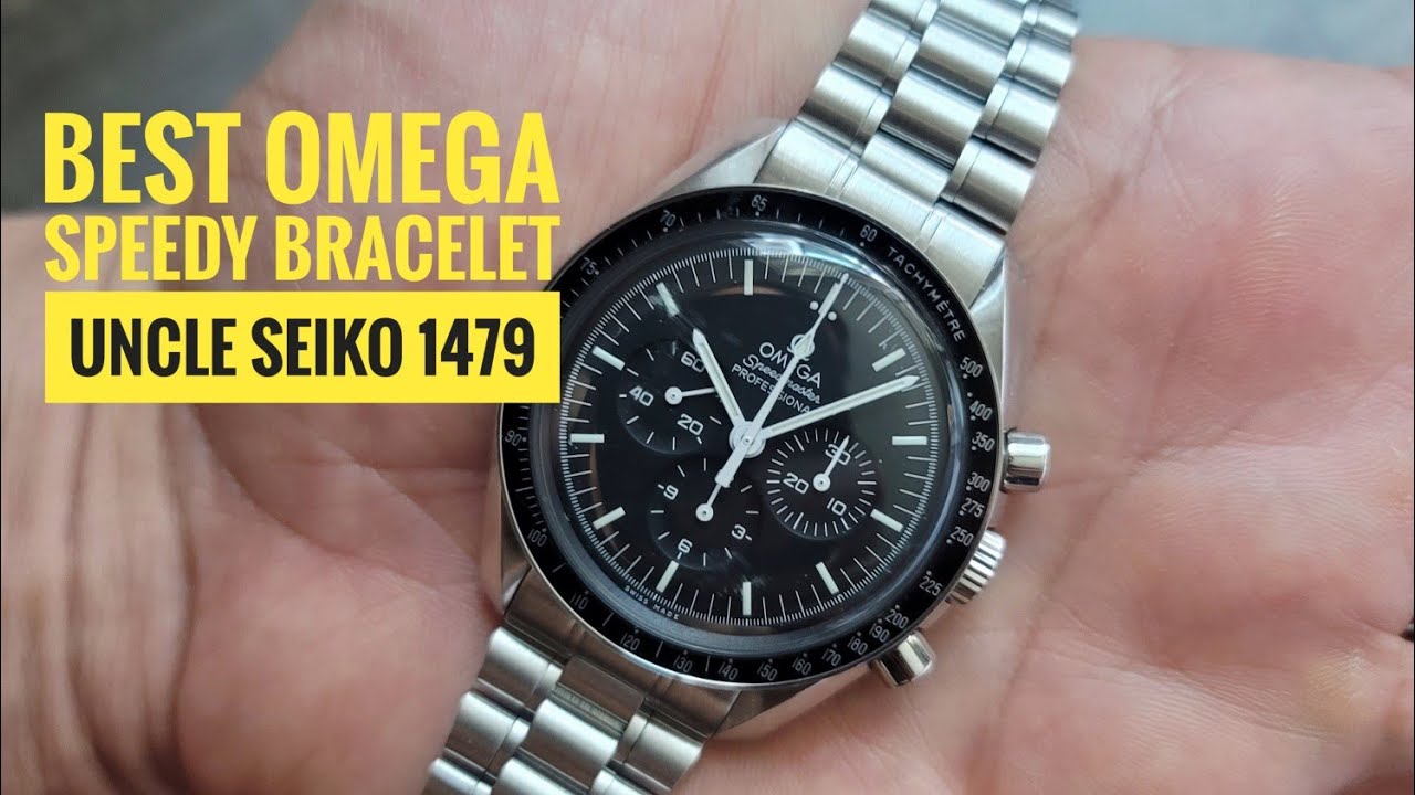 Лучший браслет Omega Speedmaster: обзор распаковки UNCLE SEIKO 1479 против 1450