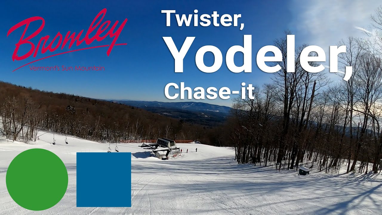 Bromley Mountain - Twister to Yodeler to Chase-it (Top to Bottom Run)