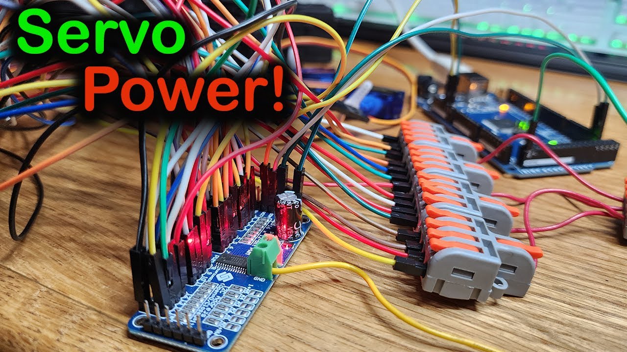 Как подключить 16 серводвигателей к Arduino с помощью ШИМ-драйвера PCA9685