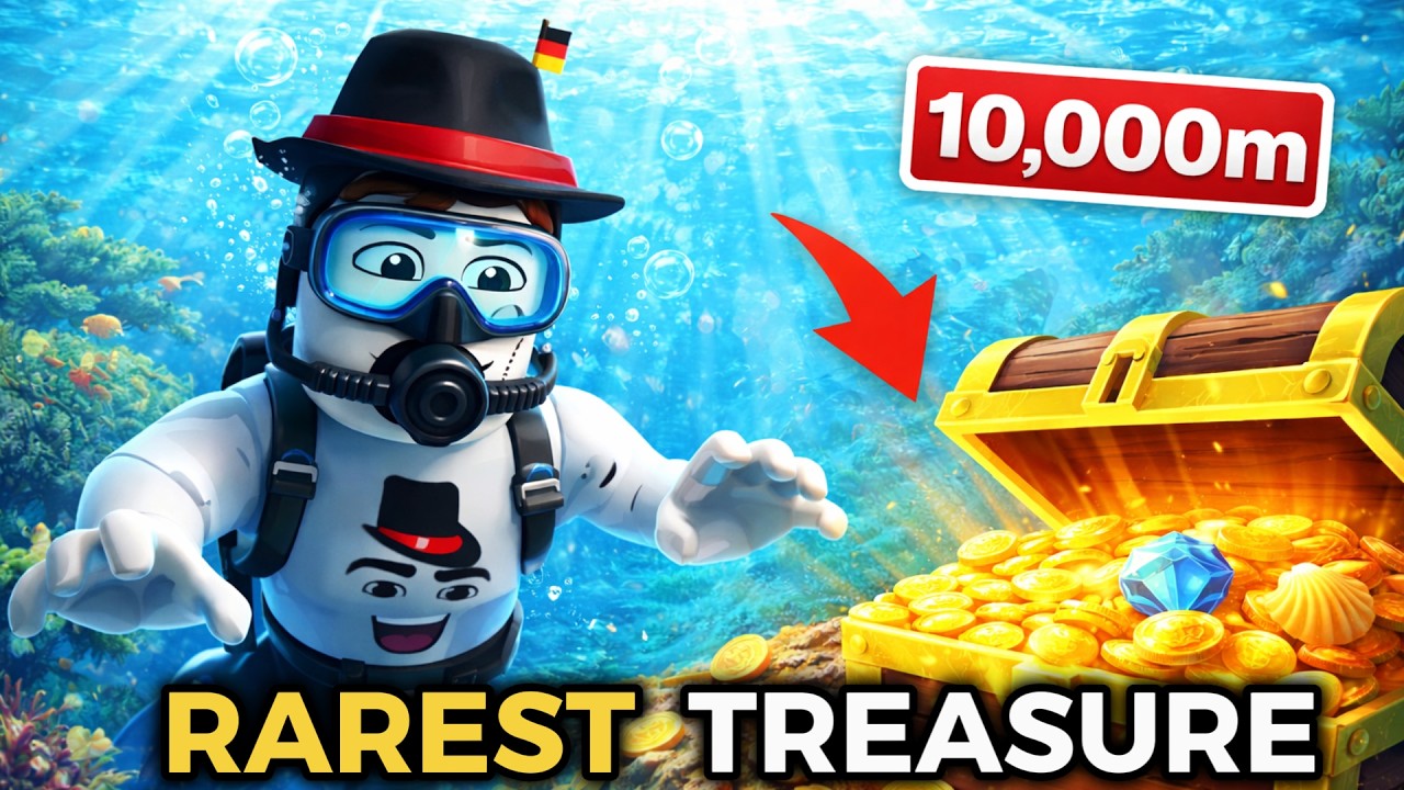 I Dove to the Bottom of the Ocean to Find the RAREST Treasure in Roblox Deep...