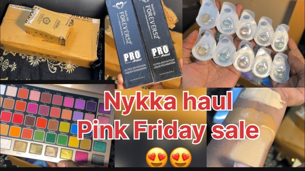 Nykka haul pink Friday sale se liya ye sab 😍😍 my favourite products lll😍❤️