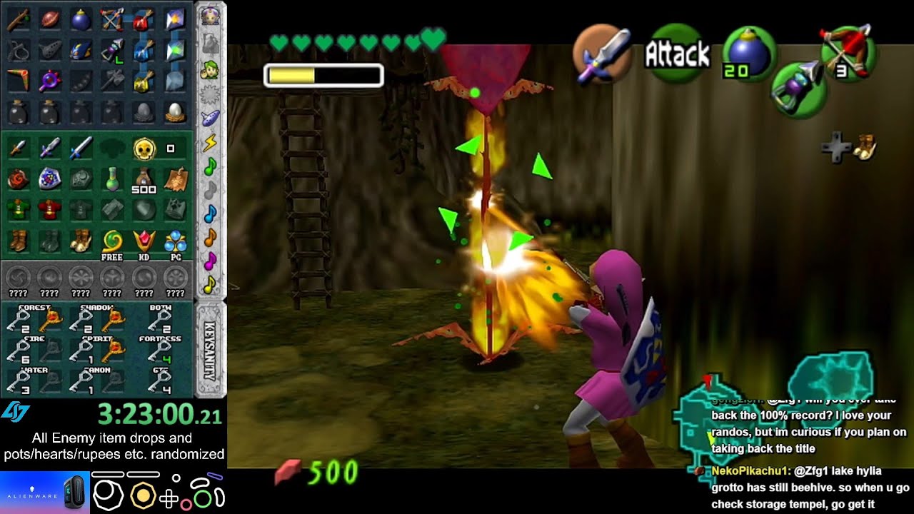 Ocarina of Time Enemy Item Drops + Potsanity randomizer - No Logic