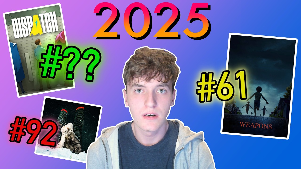 I Ranked Every Piece of Media I Rated in 2025 (Movies, Video Games, Music, and more)
