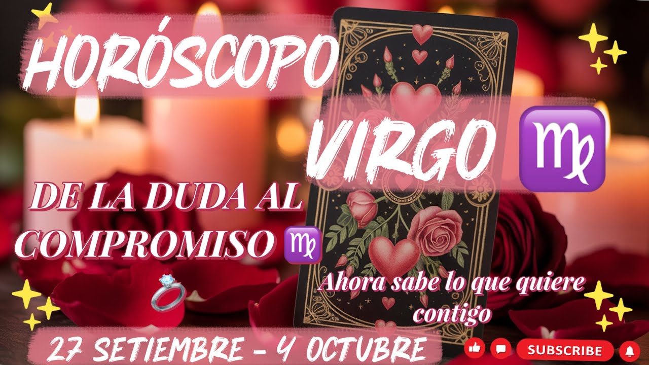 Virgo ♍️ De la duda al compromiso: esa persona quiere contigo algo real💝💍🥰