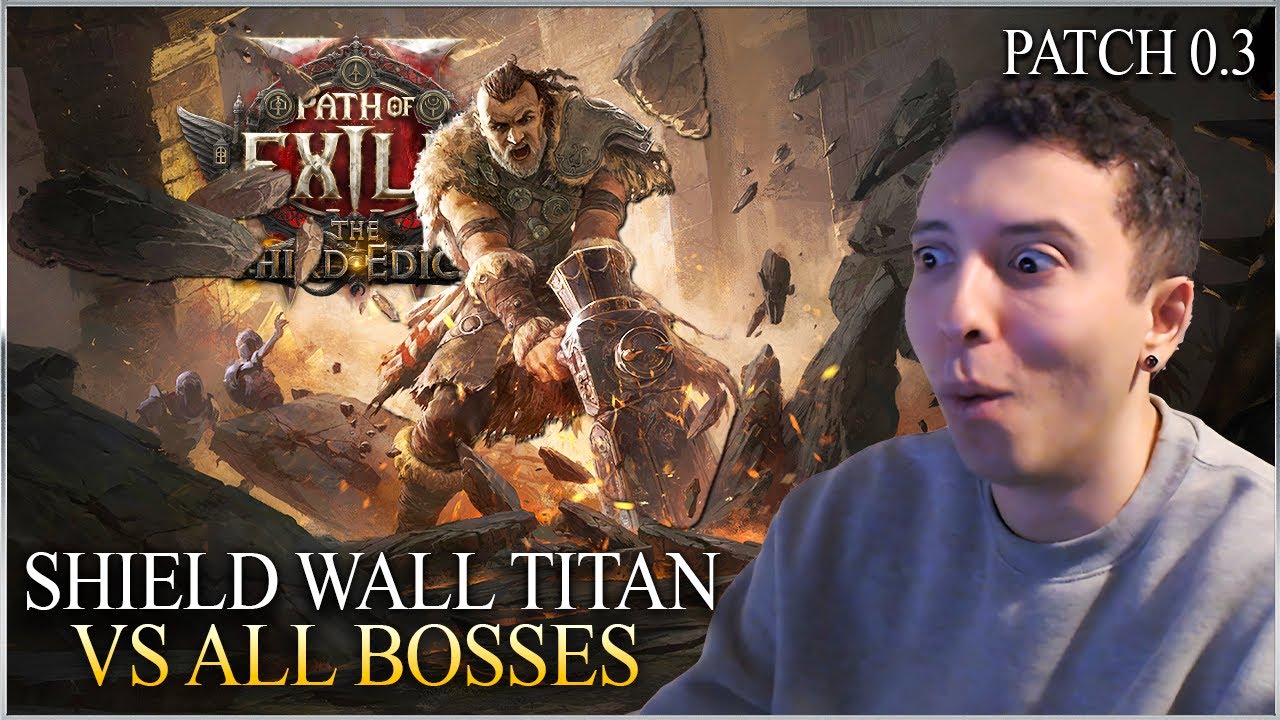 Path Of Exile 2 &mdash; Титан Щитовой Стены против всех боссов SSFHC | Демонстрация боссов T4 и Убер-Ар...
