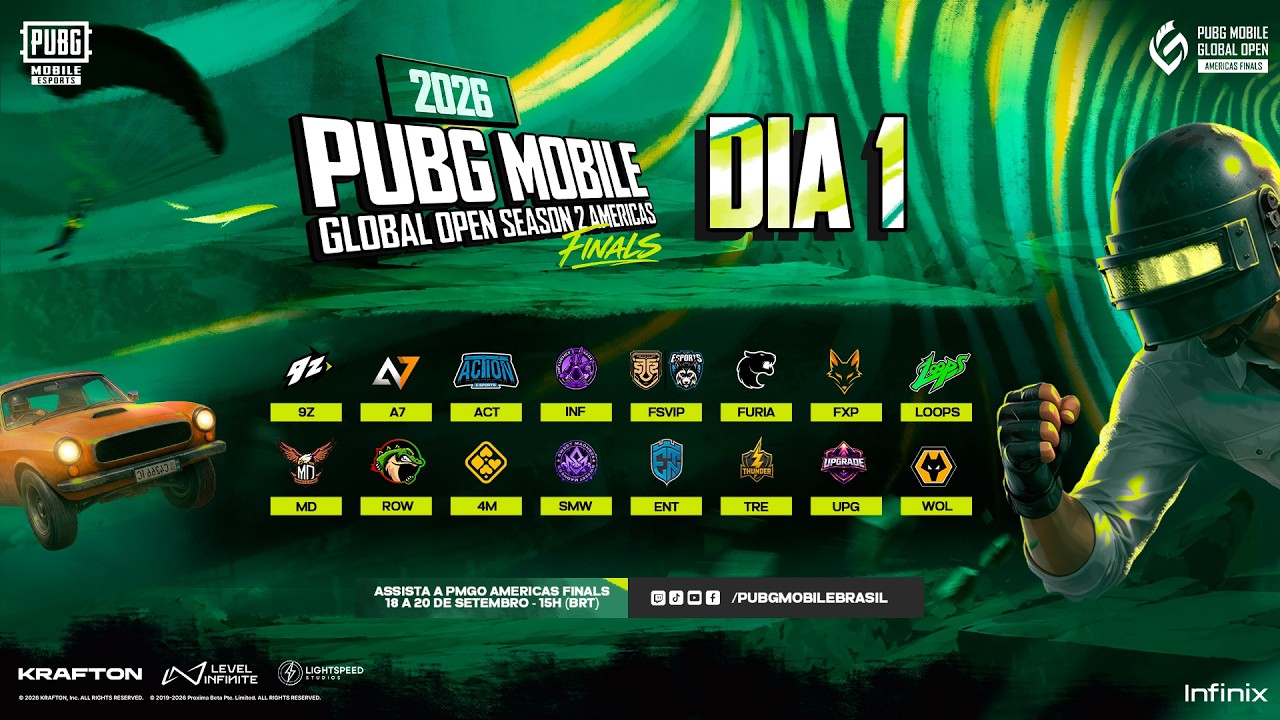 [PT-BR] 26 PMGO S2 AMERICAS - FINALS | Dia 1 | PUBG MOBILE GLOBAL OPEN SEASON 2